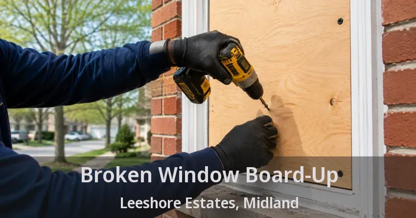 Broken Window Board-Up Leeshore Estates, Midland - ON