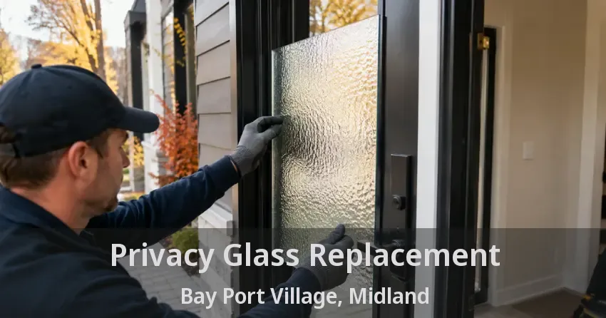 Privacy Glass Replacement Bay Port Village, Midland - ON