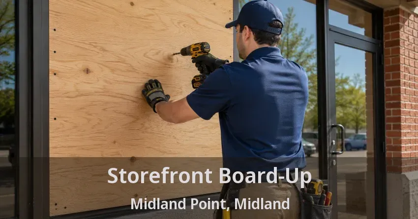 Storefront Board-Up Midland Point, Midland - ON