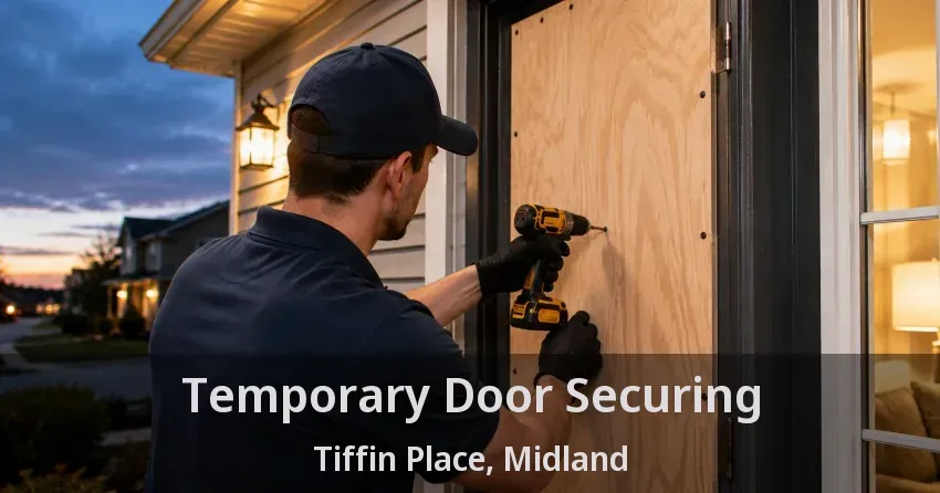Temporary Door Securing Tiffin Place, Midland - ON