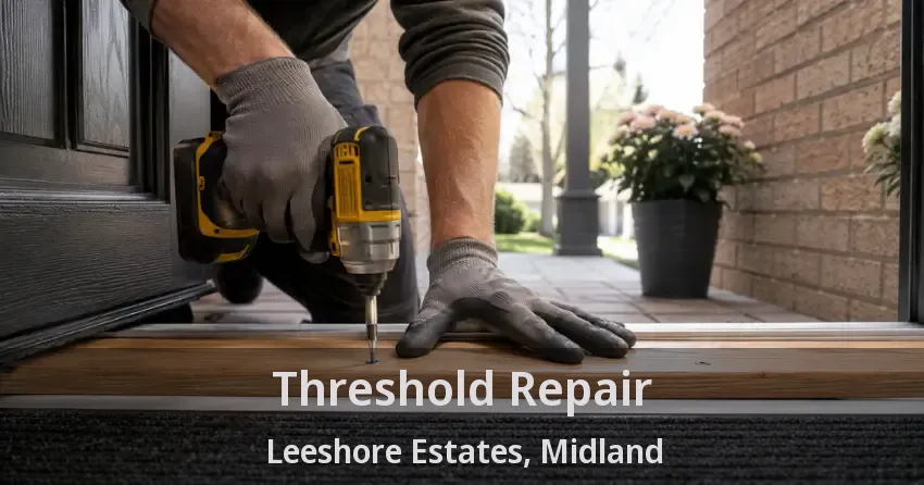 Threshold Repair Leeshore Estates, Midland - ON