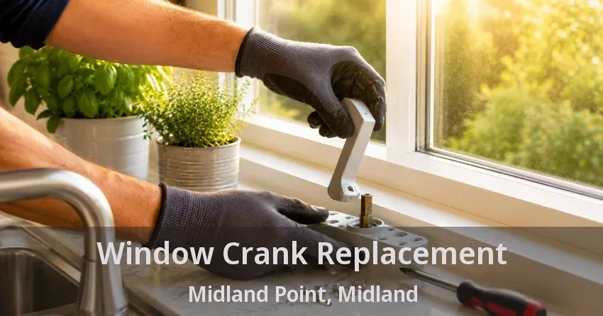 Window Crank Replacement Midland Point, Midland - ON