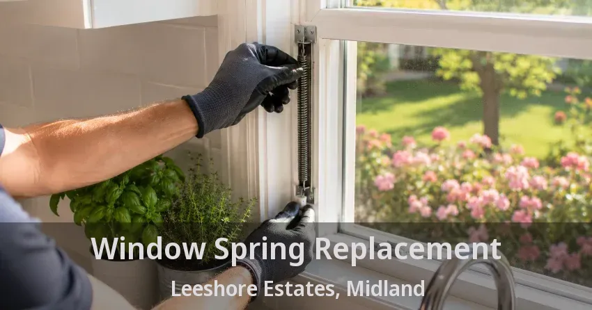 Window Spring Replacement Leeshore Estates, Midland - ON