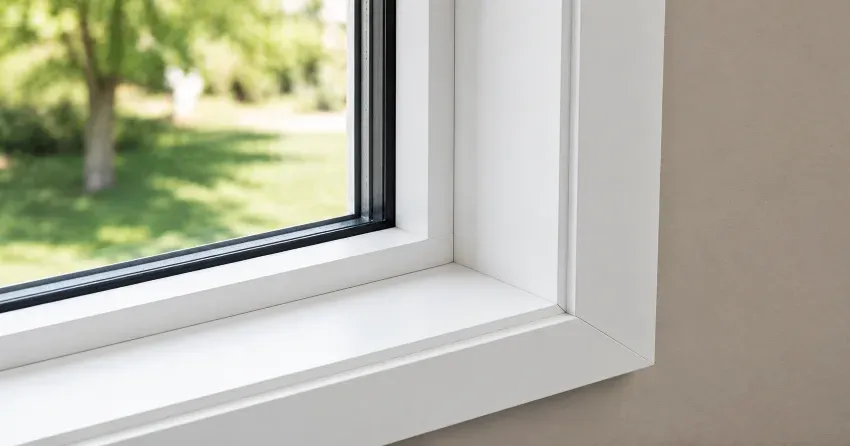 large picture window installed in a living room in Midland